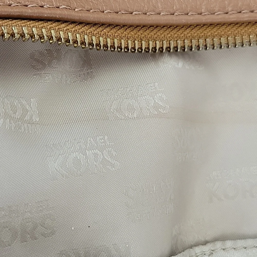 Michael Kors Fulton Pebbled Leather Hobo Bag Brown
